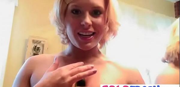  Teen Masturbating With Toys In Every Hole movie-13